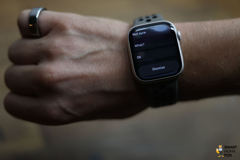 Функция ответа на Apple Watch 8.